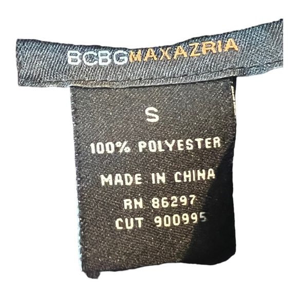 BCBGMAXAZRIA Purple Eggplant Silky Puff Sleeve Bow Tie Back Drapey‎ Collar S - Picture 15 of 16